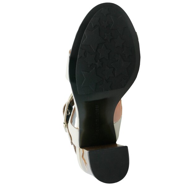 Damskie sandały TOMMY HILFIGER FEMININE HEEL OVERSIZED BUCKLE fw0fw02578121 kolor biały