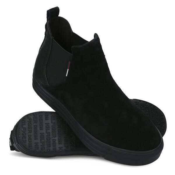 Damskie trampki TOMMY HILFIGER L1385YON 14C en56821879990 kolor czarny