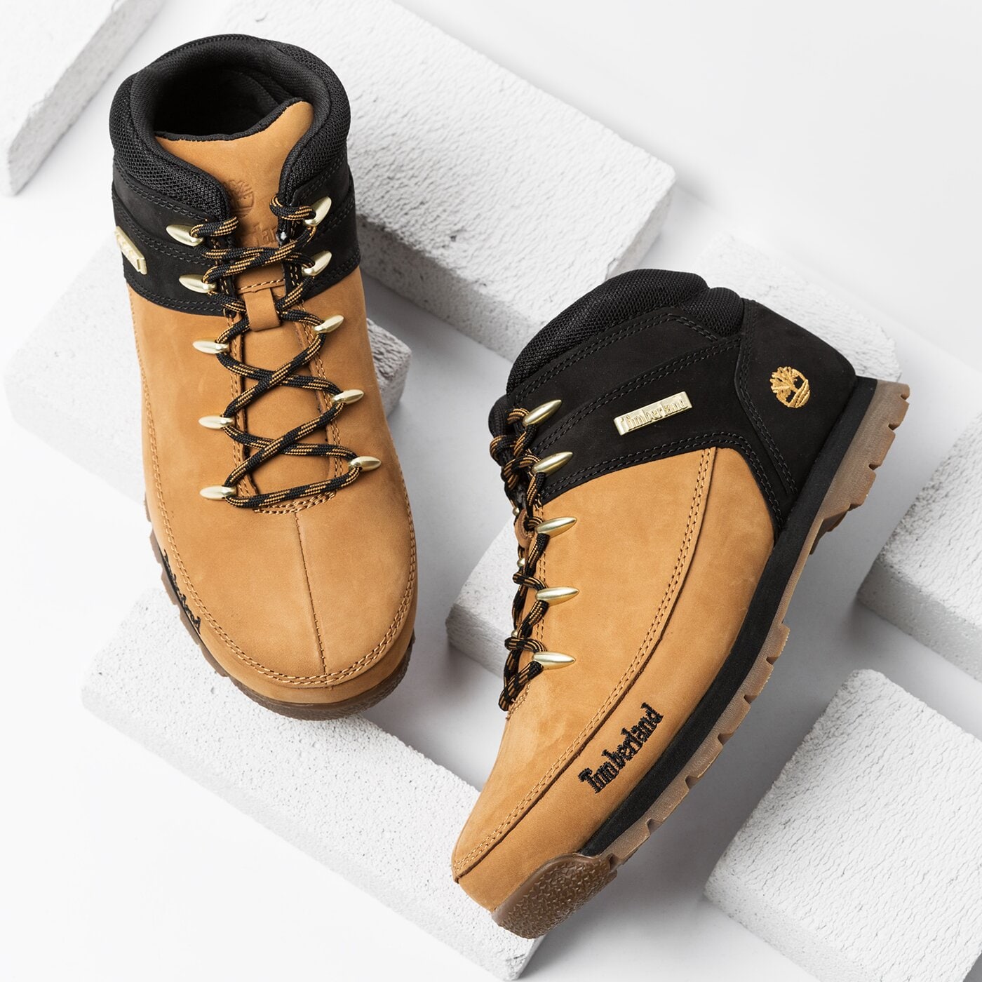 Dziecięce buty outdoor / trekkingowe TIMBERLAND EURO SPRINT  tb0a1nju2311 kolor żółty