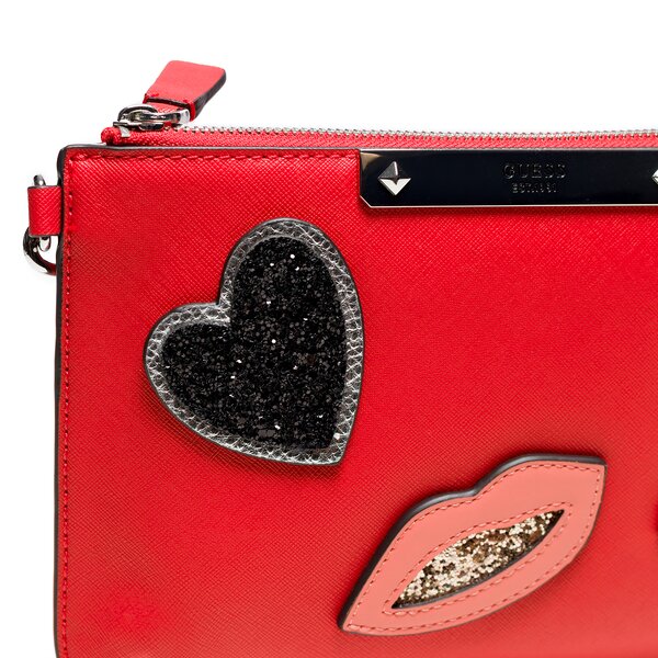 Damska torebka GUESS TOREBKA BRITTA MINI CLUTCH hwvp6693710lip kolor czerwony