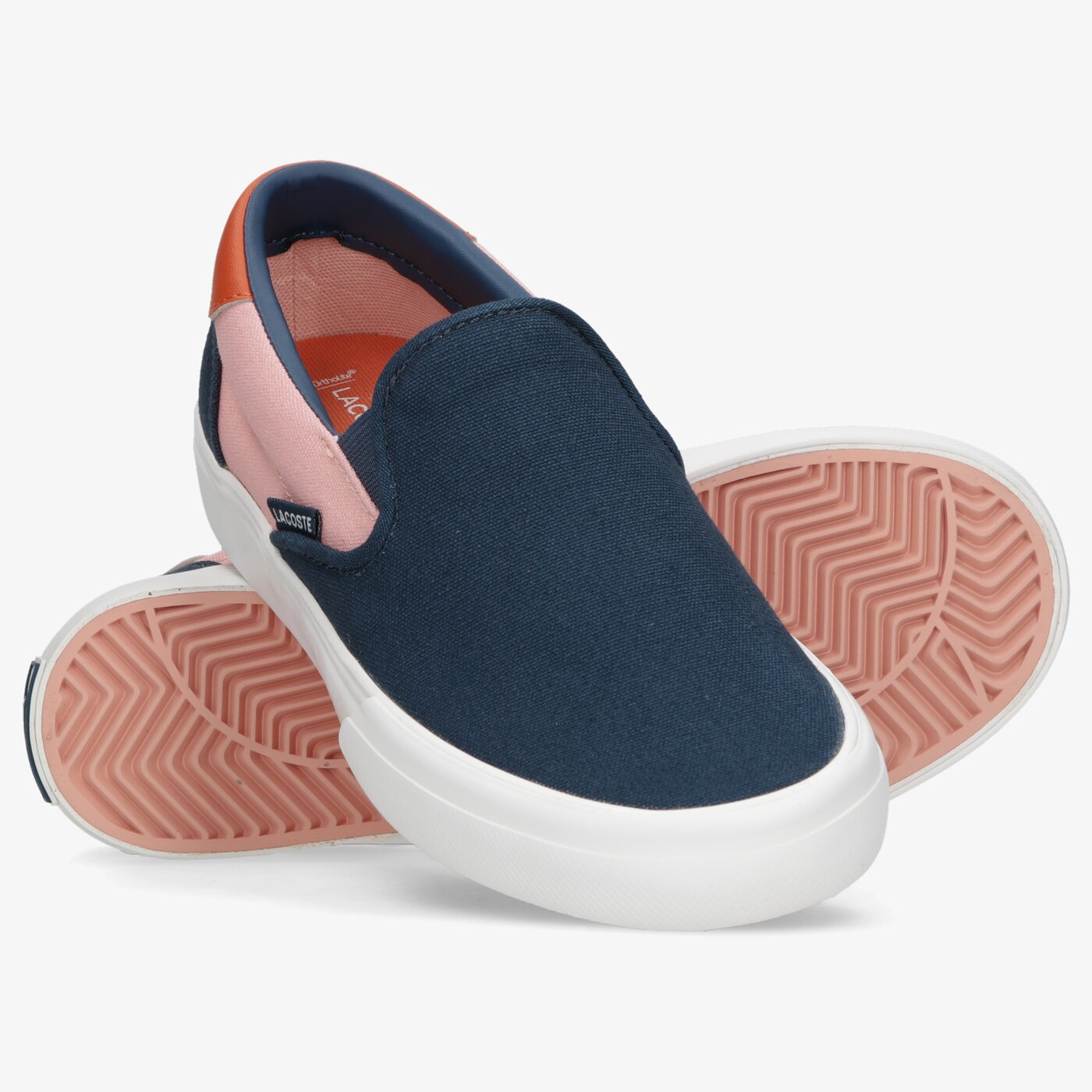 Dziecięce trampki LACOSTE JUMP SERVE SLP 0922 1 CUJ 743cuj0006alu kolor granatowy