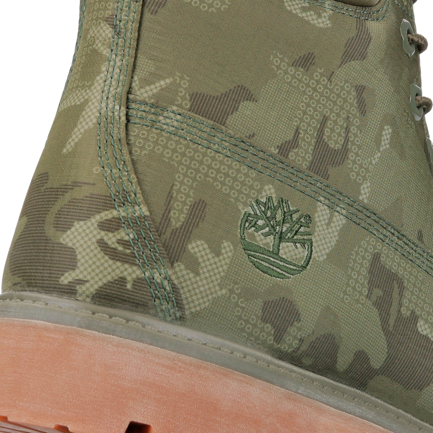 Męskie buty za kostkę TIMBERLAND PREMIUM 6 INCH FABRIC BOOT  ca1u9i kolor zielony