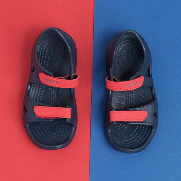 Dziecięce sandały / klapki CROCS SWIFTWATER RIVER SANDAL K 2049884bai kolor granatowy