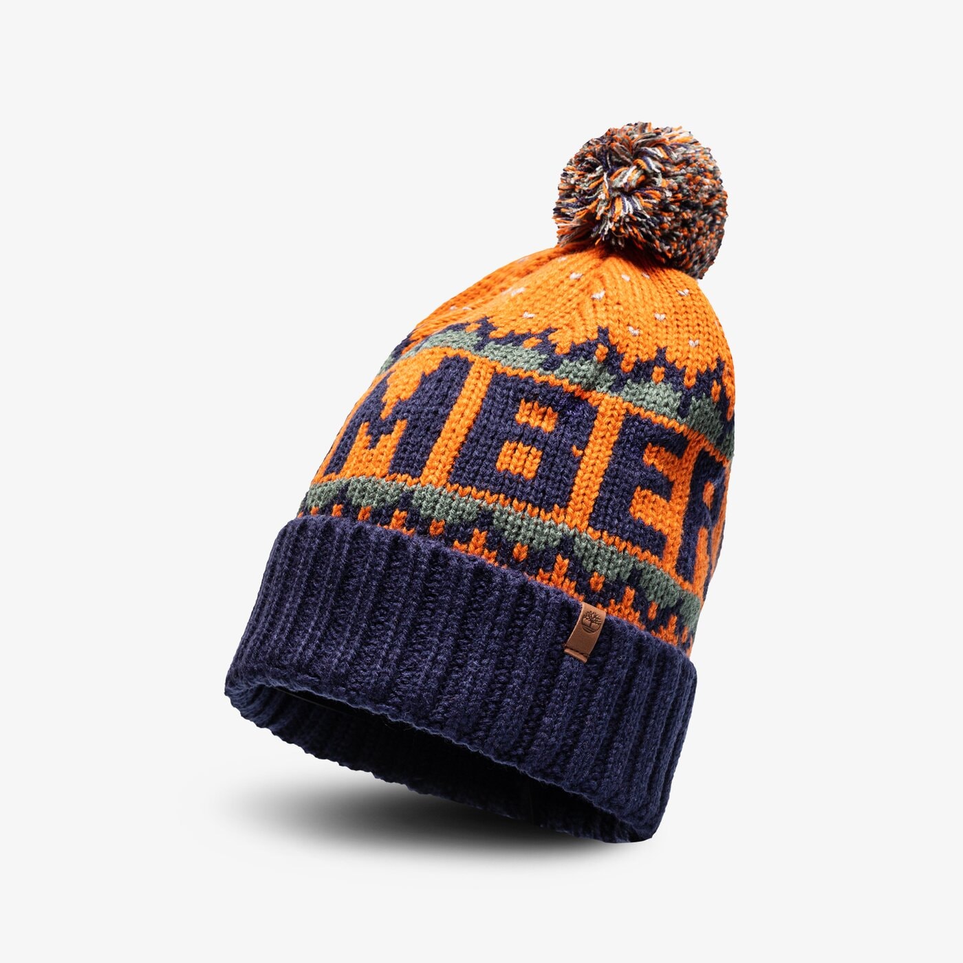 Damska czapka zimowa TIMBERLAND CZAPKA KNIT IN CUFFED BEANIE tb0a1eh26431 kolor multicolor
