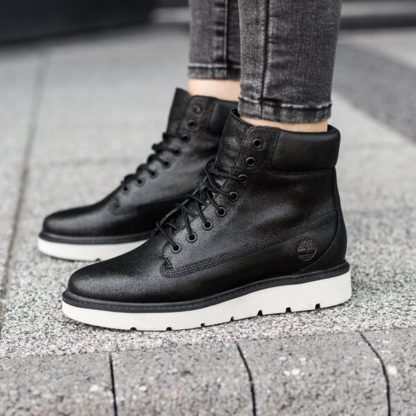 Damskie botki / sztyblety TIMBERLAND KENNISTON 6IN LACE UP a1iry kolor czarny