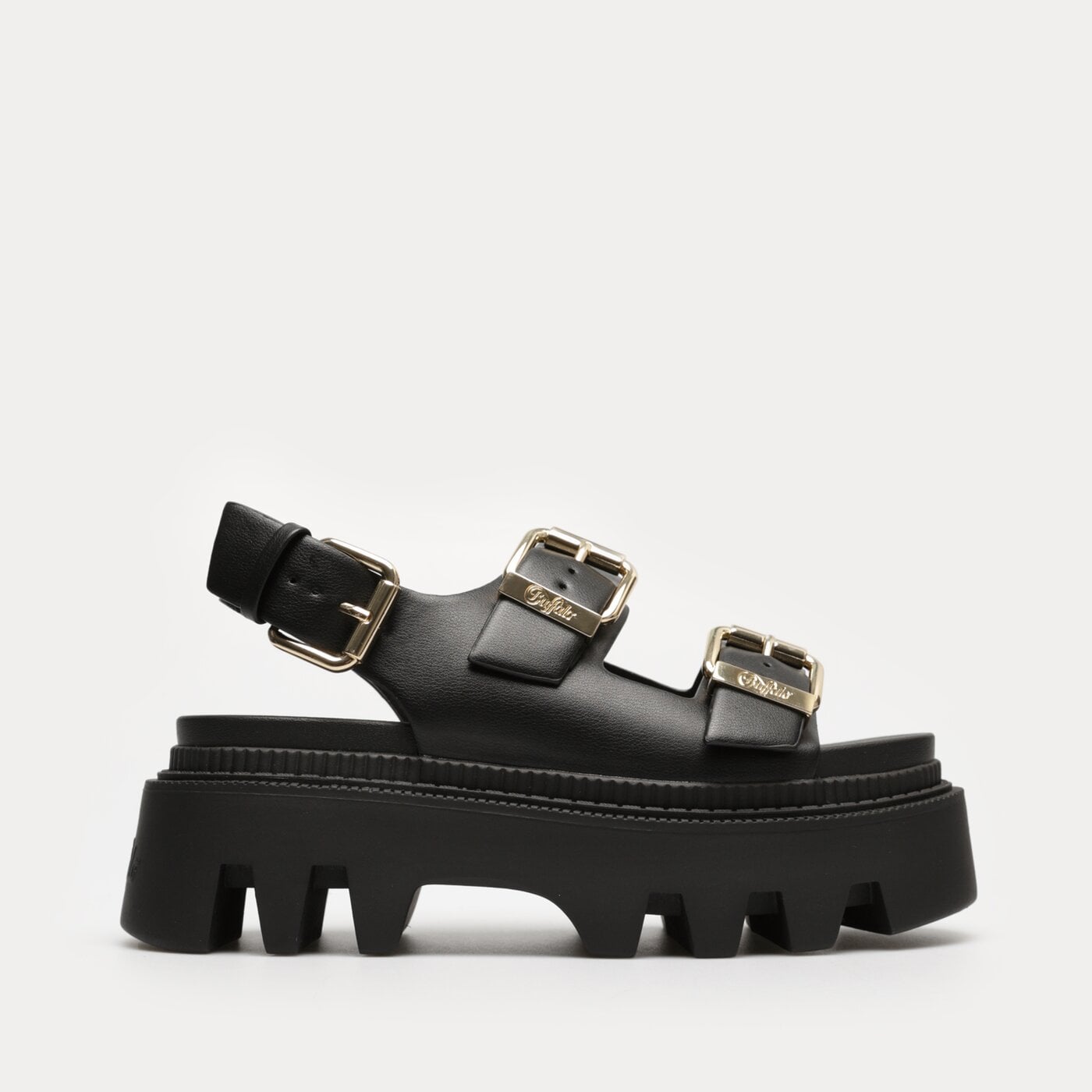 Damskie sandały BUFFALO FLORA ON 1602122 kolor czarny