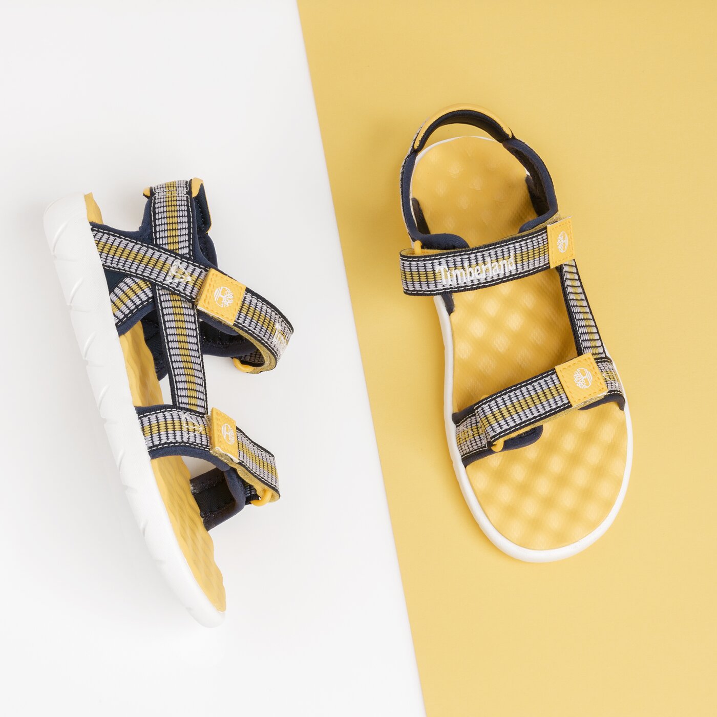 Dziecięce sandały / klapki TIMBERLAND PERKINS ROW WEBBING SNDL tb0a1wco0191 kolor granatowy