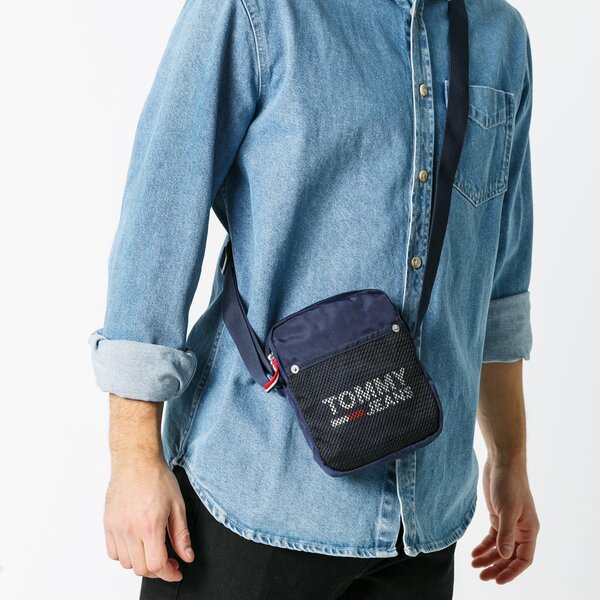TOMMY HILFIGER TORBA TJM COOL CITY MINI REPORTER am0am05529cbk kolor granatowy
