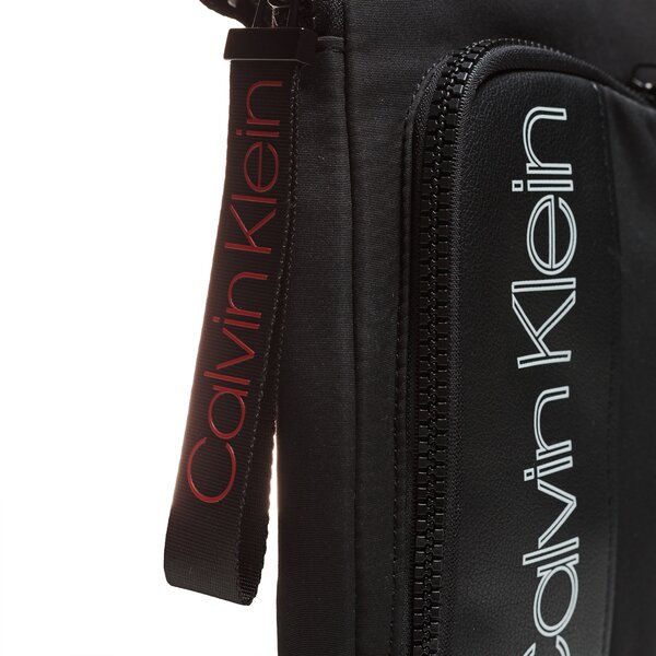CALVIN KLEIN TORBA DOUBLE LOGO FLAT CROSSOVER k50k503900001 kolor czarny