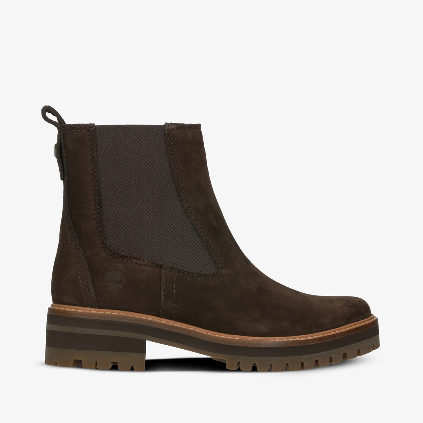 Damskie botki / sztyblety TIMBERLAND COURMAYEUR VALLEY CHELSEA tb0a23wuw821 kolor brązowy
