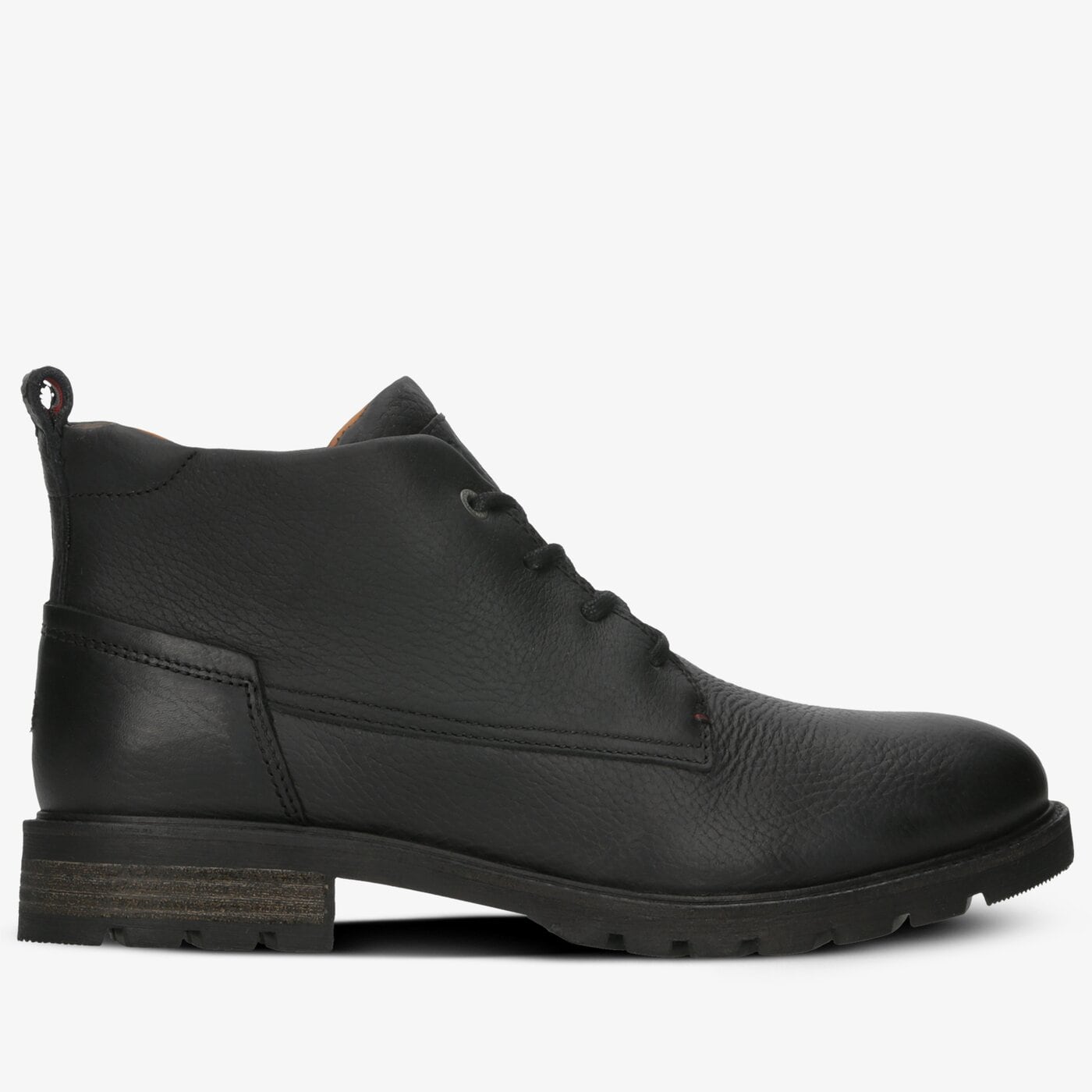 Męskie buty za kostkę TOMMY HILFIGER WINTER SHEARLING LINING BOOT fm0fm02437990 kolor czarny