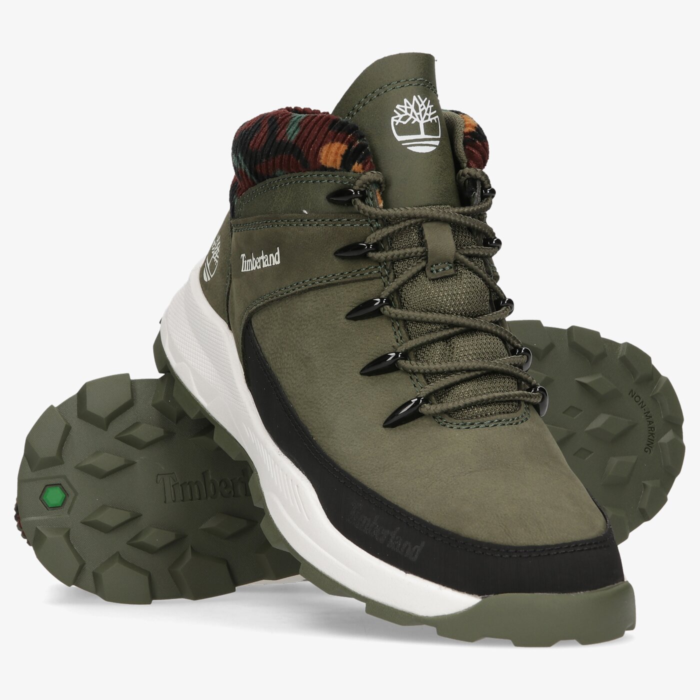 Dziecięce buty outdoor / trekkingowe TIMBERLAND BROOKLYN EURO SPRINT tb0a2gx2a581 kolor khaki