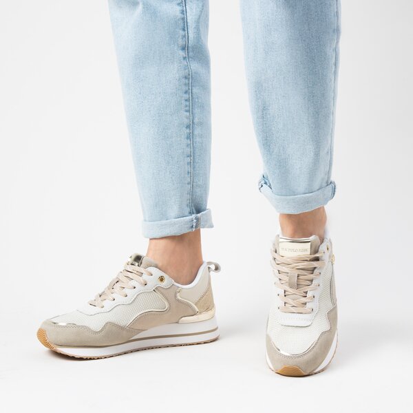 Damskie sneakersy (buty) U.S. POLO ASSN LAYLA layla001w/bei-gol02 kolor biały