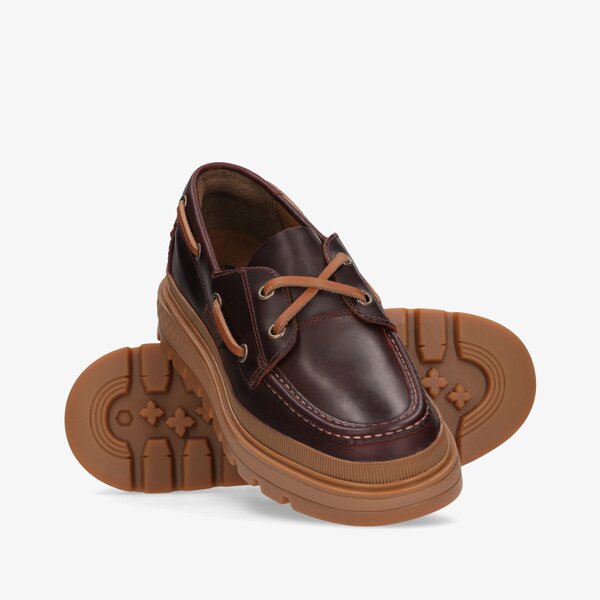 Damskie mokasyny i półbuty TIMBERLAND RAY CITY EK+ BOAT SHOE tb0a2ngwd571 kolor brązowy