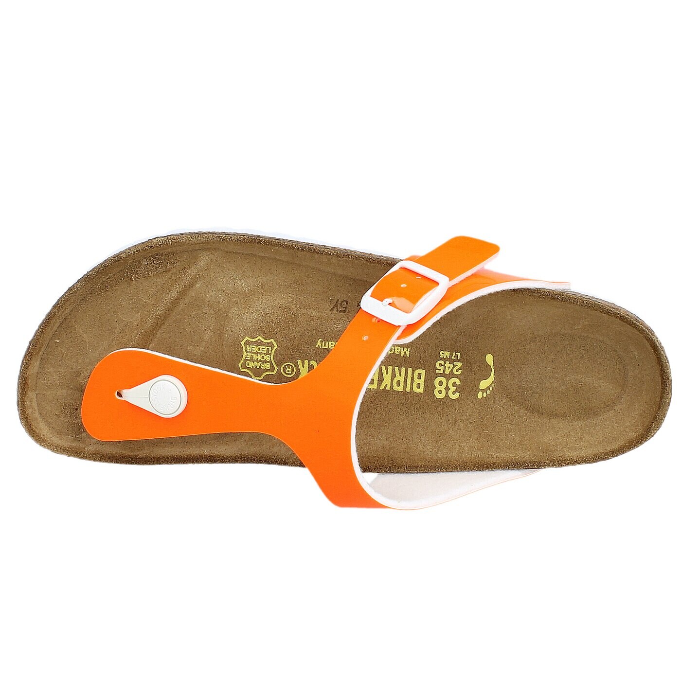 Damskie klapki BIRKENSTOCK GIZEH  847253 kolor pomarańczowy