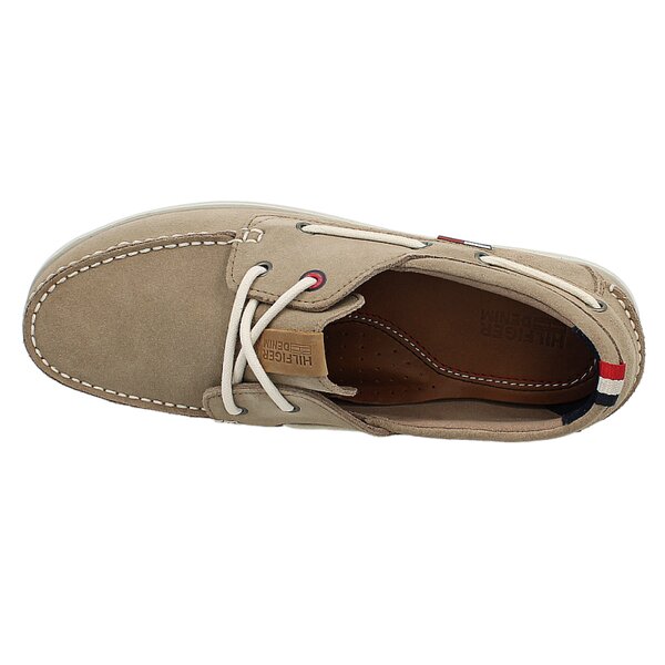 Męskie mokasyny TOMMY HILFIGER MILES 1B -1 em56818567938 kolor beżowy