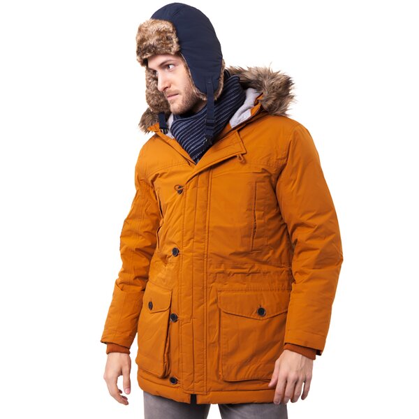 Męska czapka zimowa TIMBERLAND CZAPKA UNISEX NYLON TRAPPER j1825433 kolor granatowy