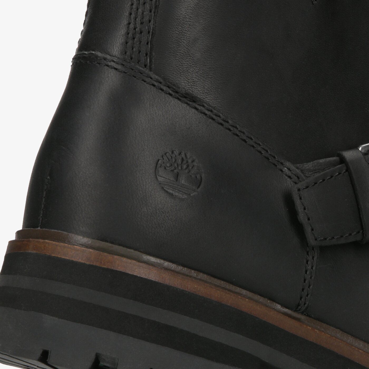 Damskie botki / sztyblety TIMBERLAND LONDON SQUARE BIKER tb0a23jy0151 kolor czarny