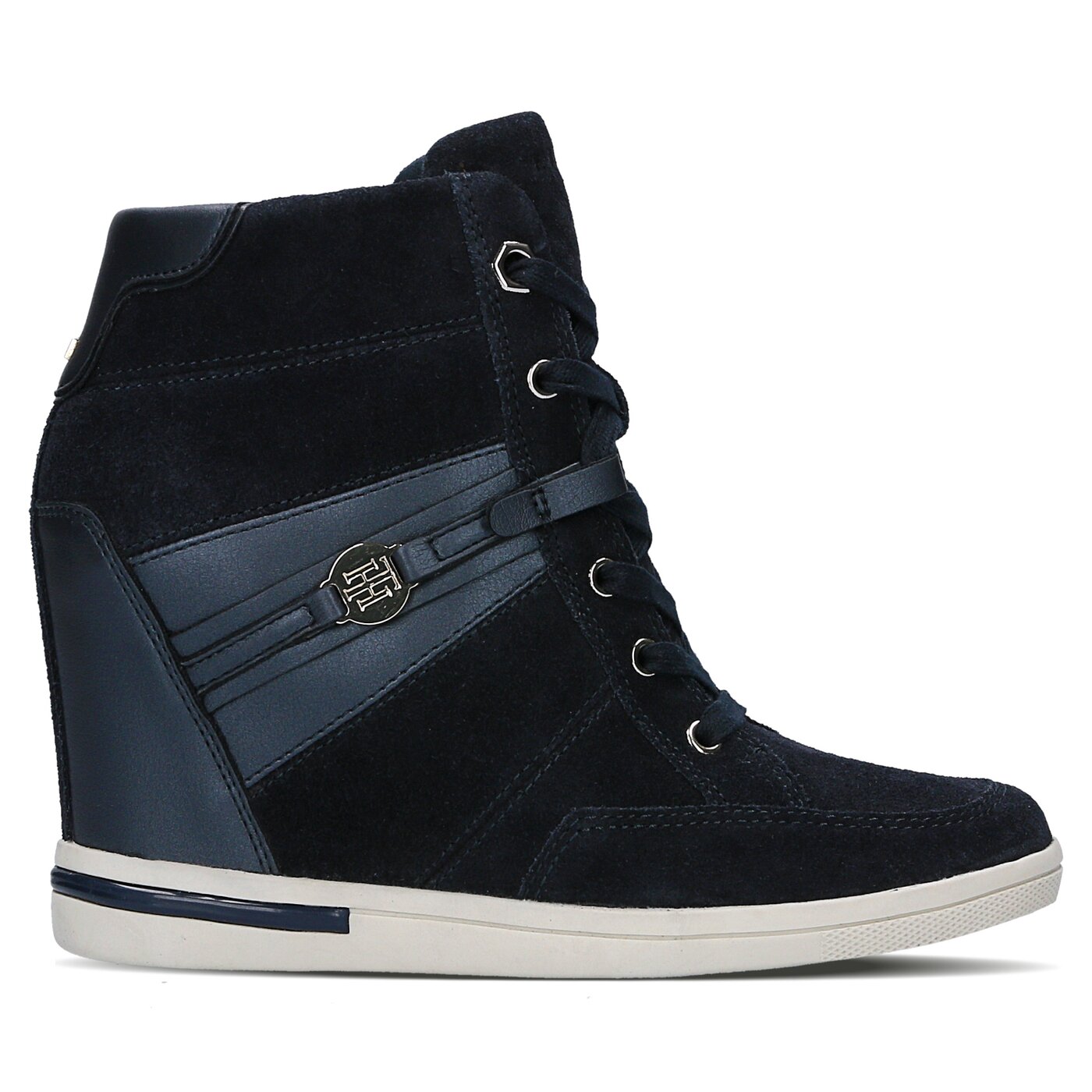 Damskie buty za kostkę TOMMY HILFIGER S1285EBILLE 19C fw56821696403 kolor granatowy