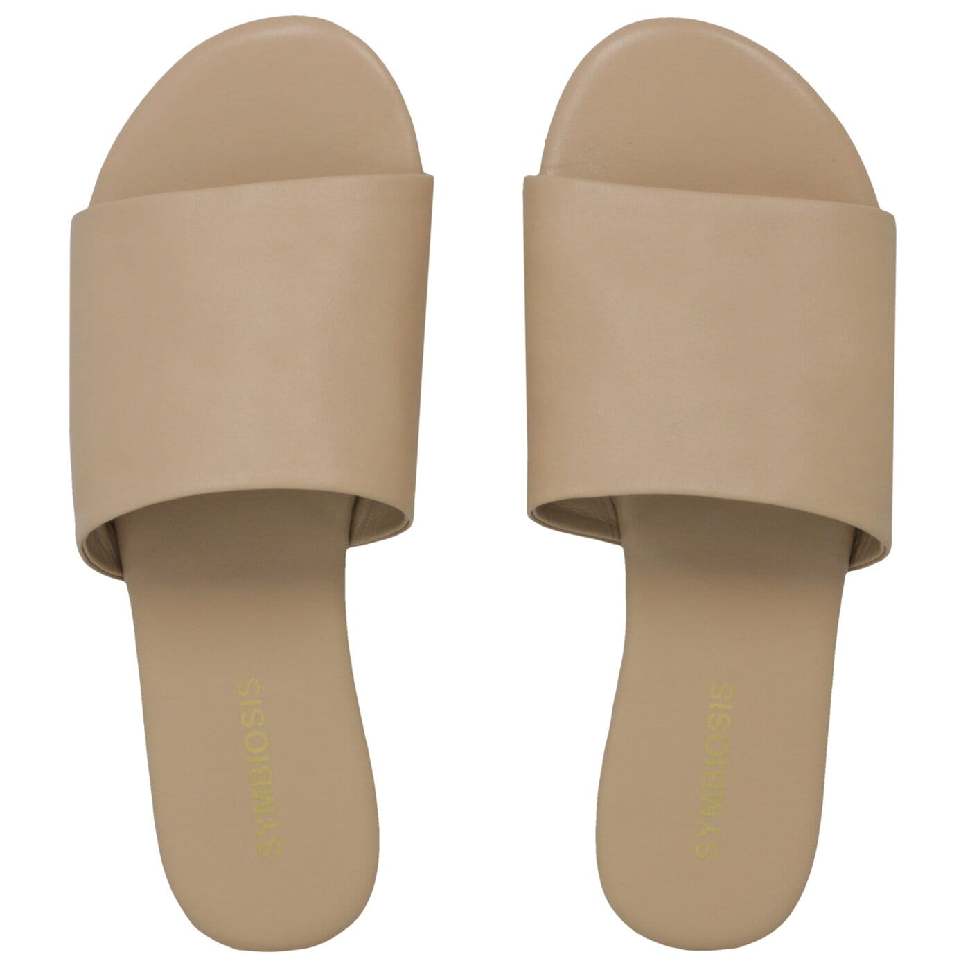 Damskie klapki SYMBIOSIS ALICE SLIDES  syws119009 kolor beżowy