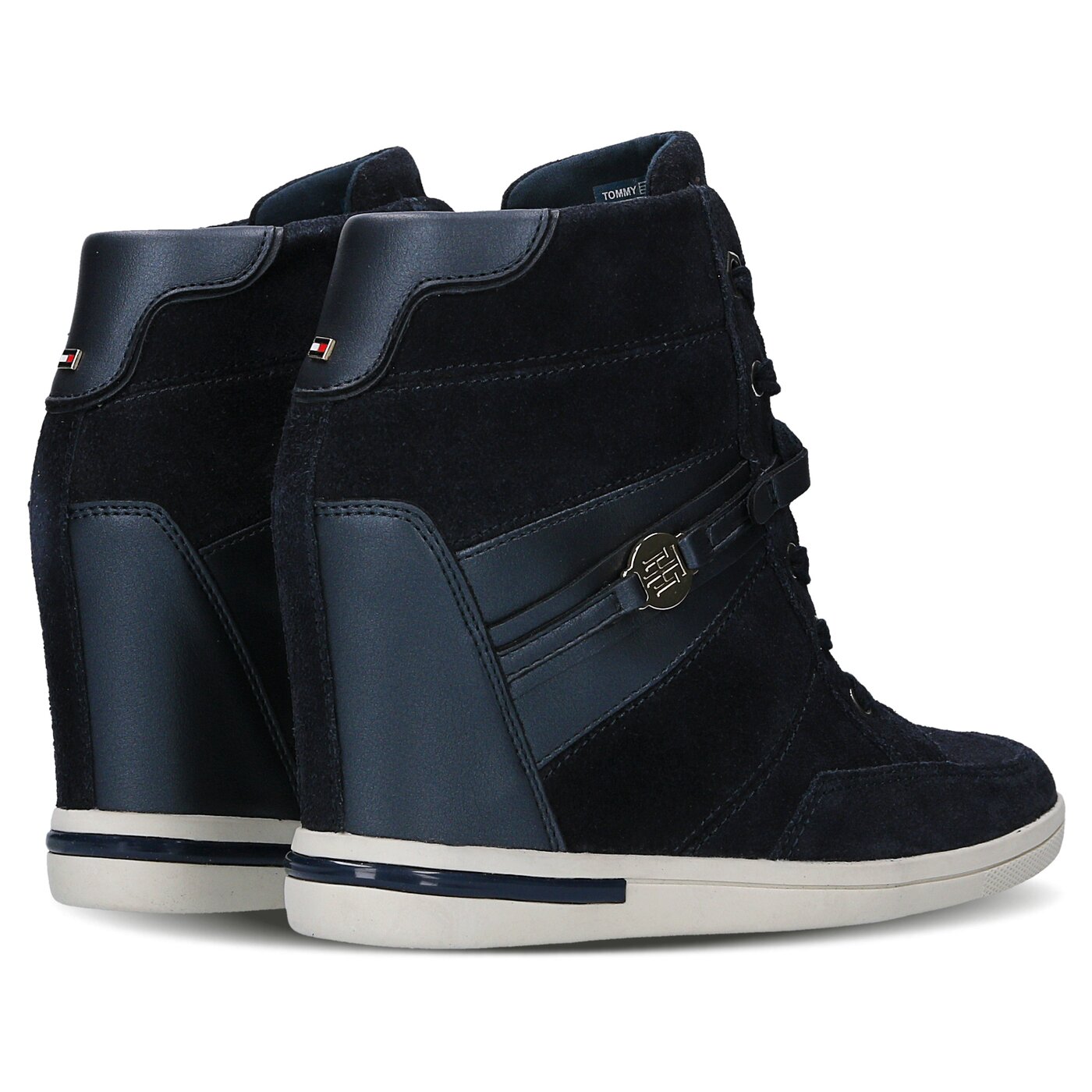 Damskie buty za kostkę TOMMY HILFIGER S1285EBILLE 19C fw56821696403 kolor granatowy