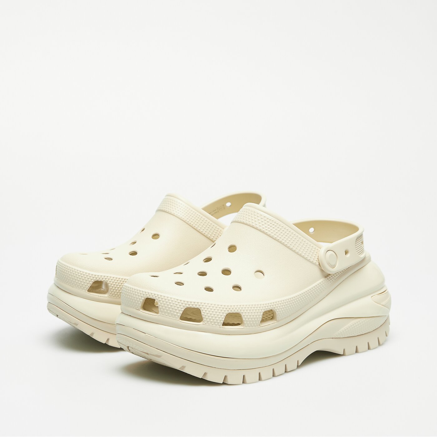 Damskie sandały CROCS CLASSIC MEGA CRUSH CLOG 2079882y2 kolor beżowy