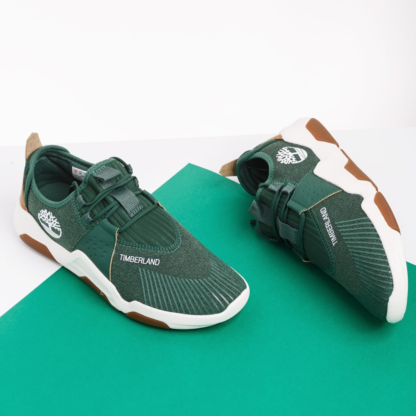 Męskie sneakersy (buty) TIMBERLAND EARTH RALLY FLEXIKNIT OX tb0a29txy181 kolor zielony