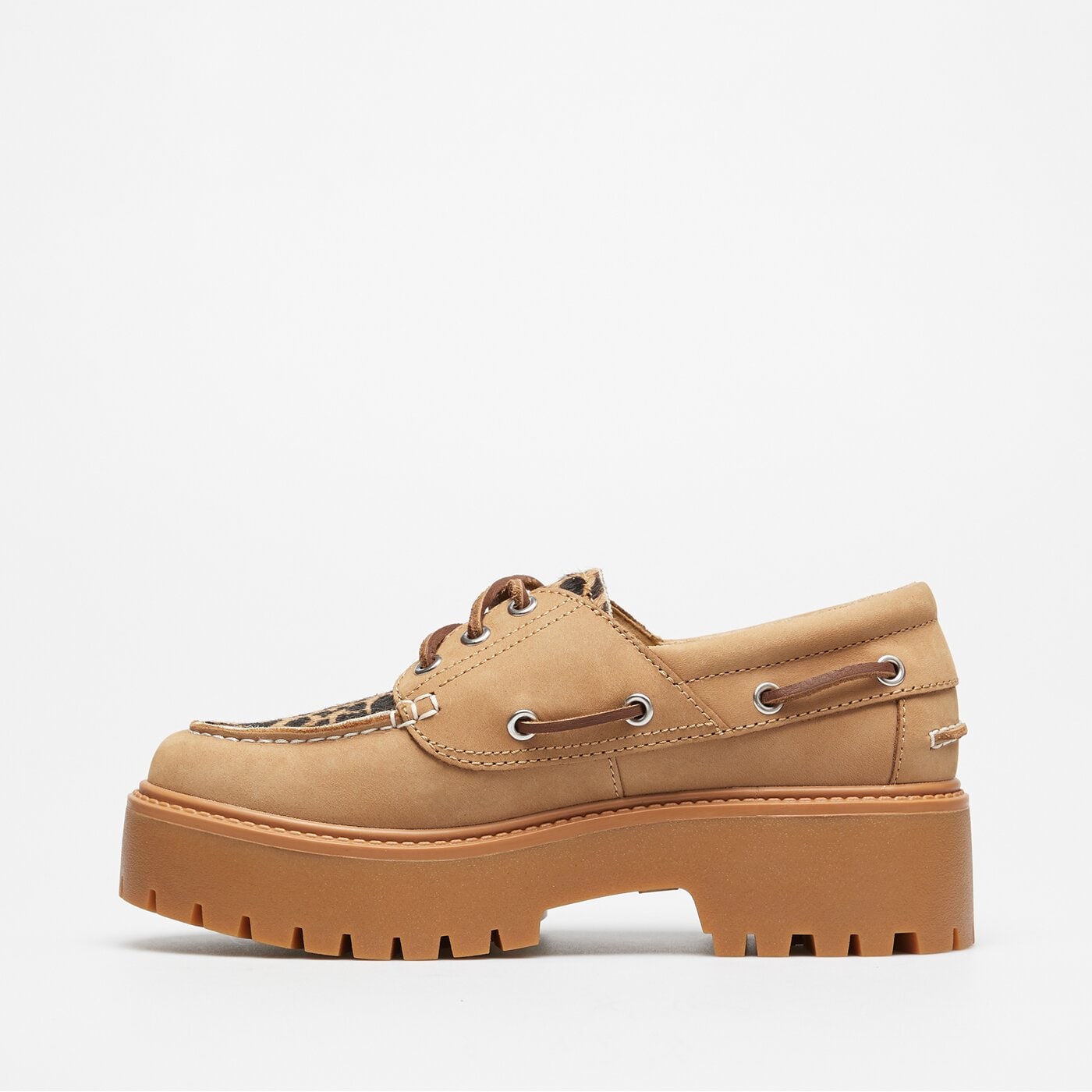 Damskie mokasyny i półbuty TIMBERLAND STONE STREET BOAT SHOE tb0a2gvfen31 kolor beżowy