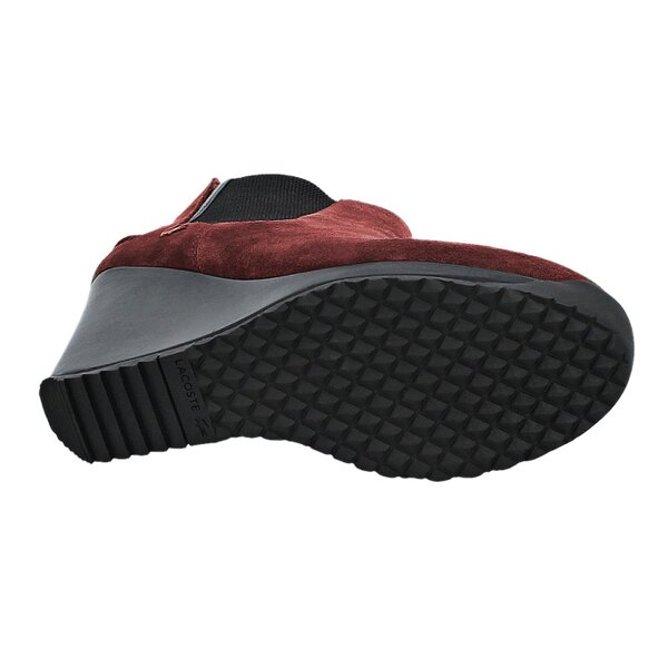Damskie botki / sztyblety LACOSTE TERRIANNE 728srw1144fd8 kolor bordowy