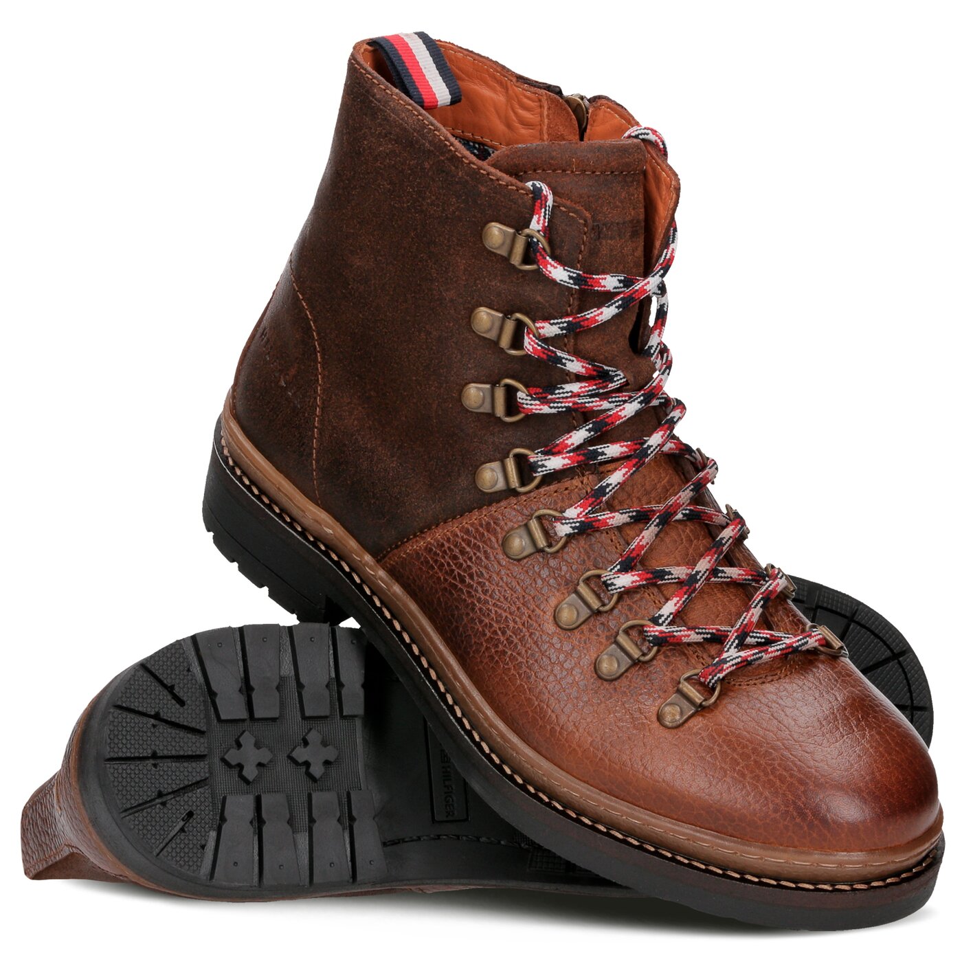 Męskie buty za kostkę TOMMY HILFIGER SOUTH 1C fm0fm01911606 kolor brązowy