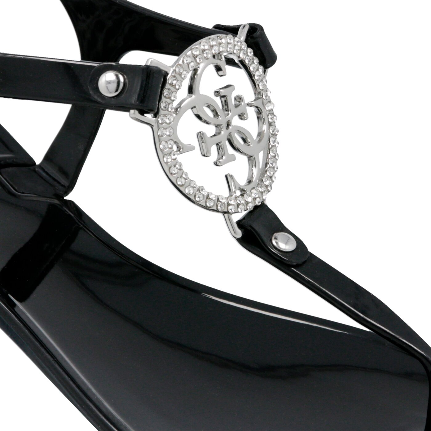 Damskie sandały GUESS JACODE fl6jacrub21blkbl kolor czarny