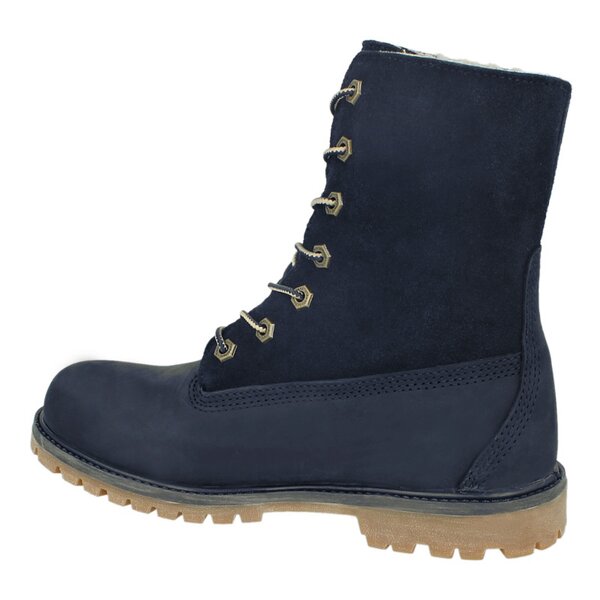 Damskie trapery TIMBERLAND AUTHENTICS TEDDY FLEECE WP FOLD DOWN 8333r kolor granatowy