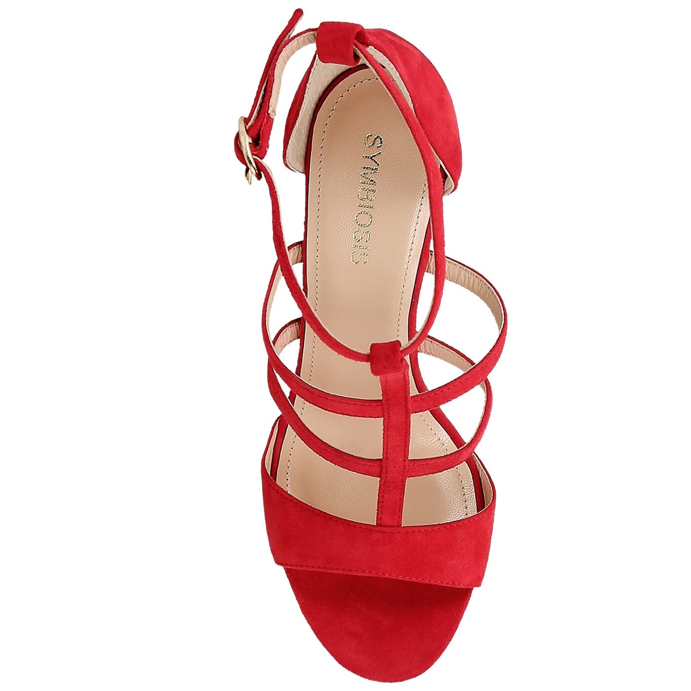 Damskie sandały SYMBIOSIS FELICITY SANDALS  721134 kolor czerwony