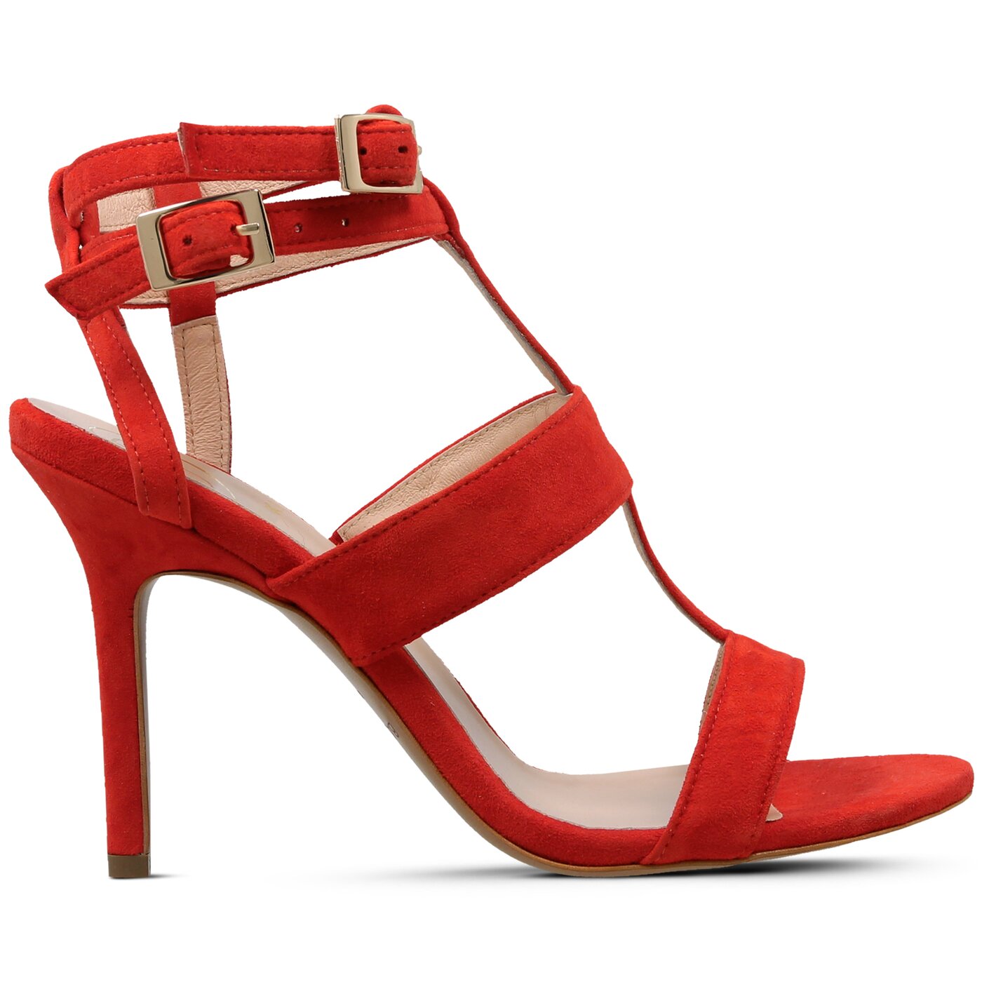 Damskie sandały BALDOWSKI SANDAŁY NA OBCASIE w00353/3436/001 kolor czerwony