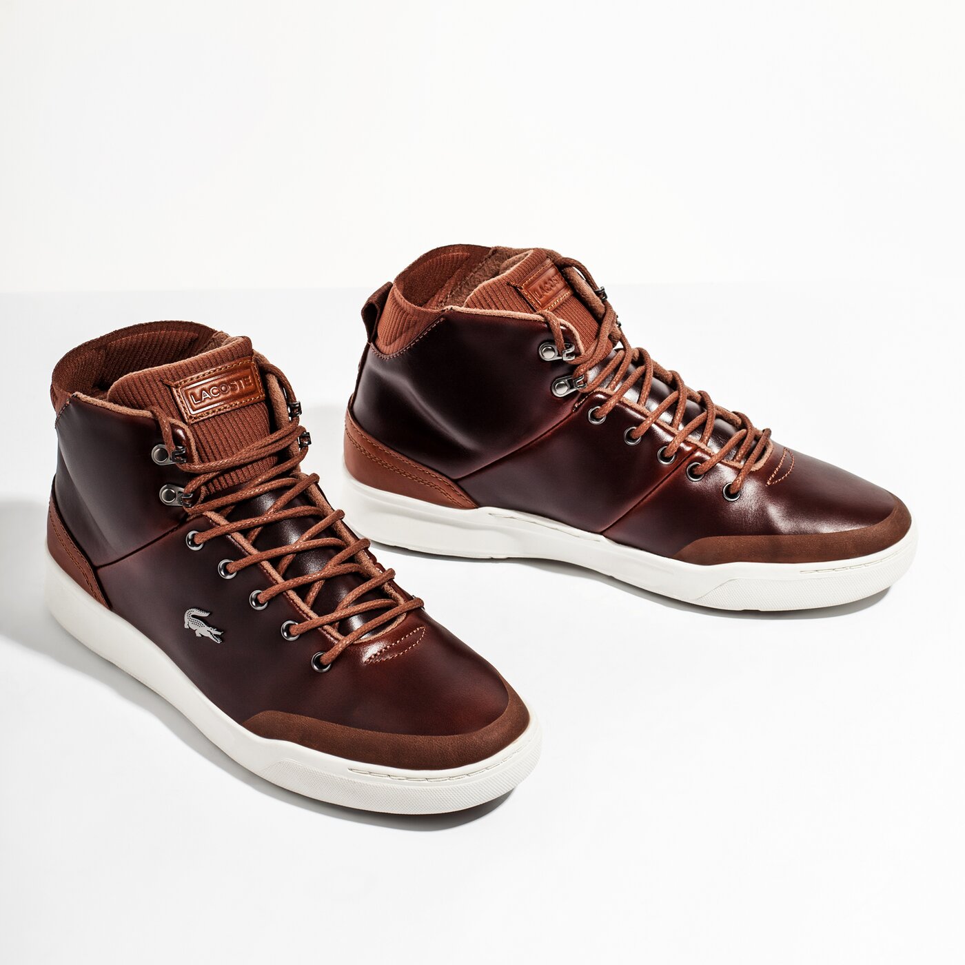 Męskie sneakersy (buty) LACOSTE EXPLORATEUR CLASSIC 318 1 736cam0025dt3 kolor brązowy