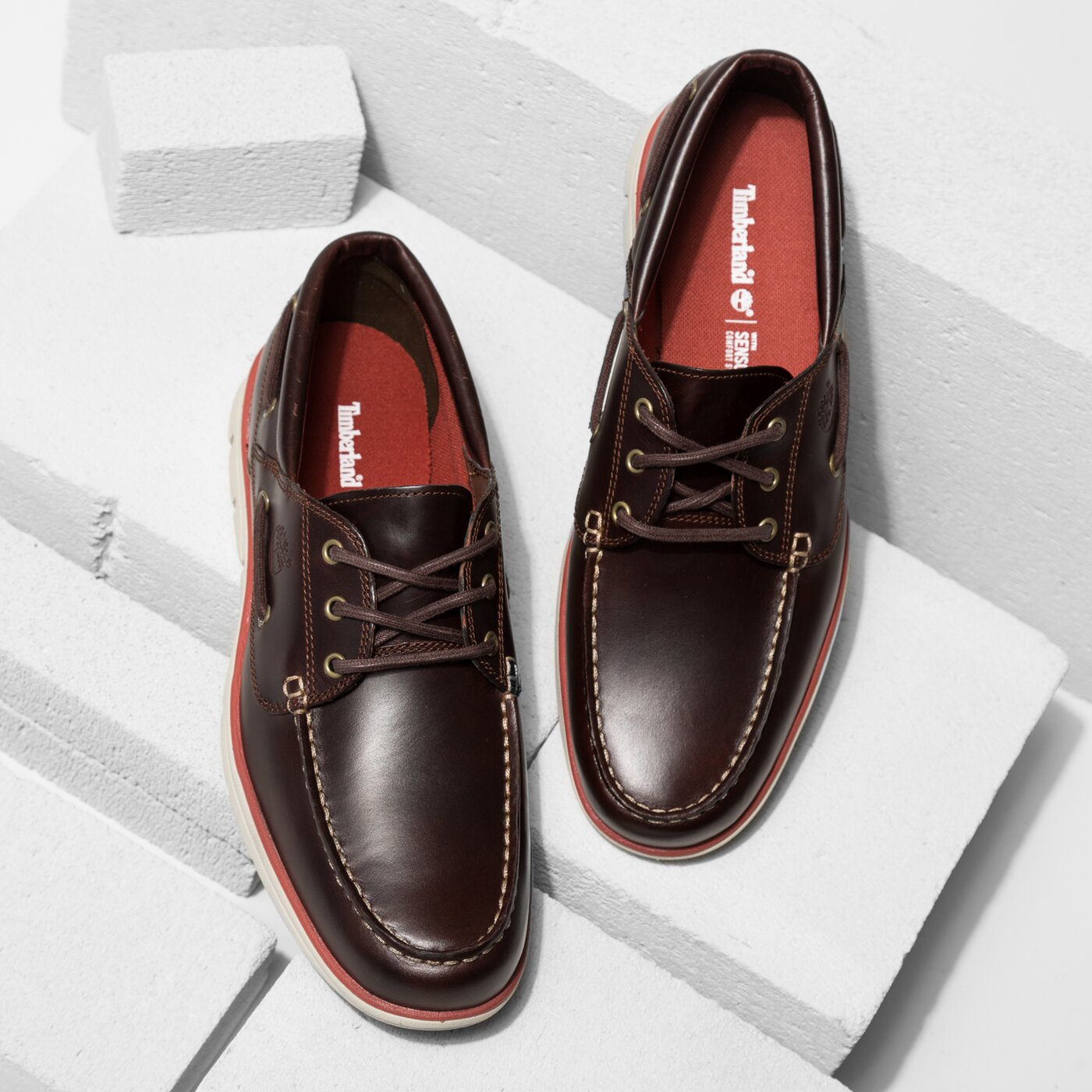 Męskie mokasyny TIMBERLAND BRADSTREET 3 EYE a1hd9 kolor brązowy