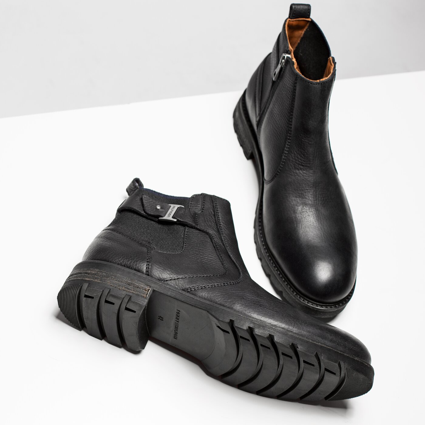 Męskie buty za kostkę TOMMY HILFIGER C2285URTIS 14A fm56821737990 kolor czarny