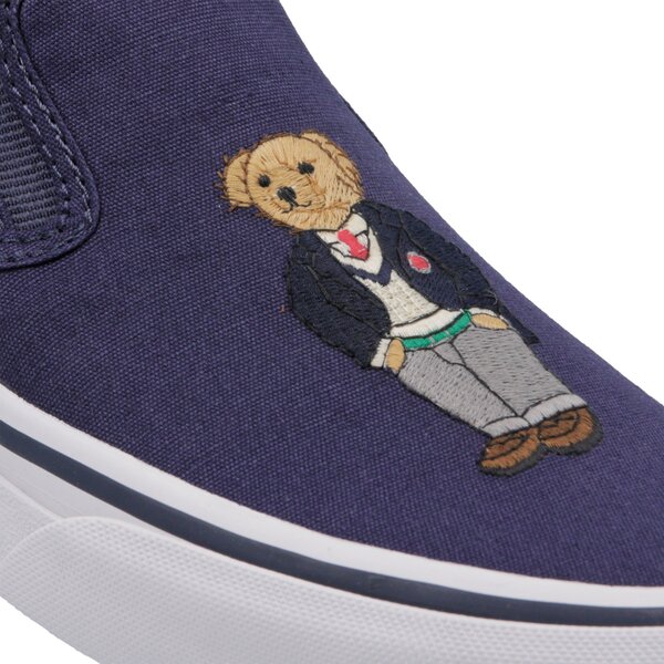Męskie trampki POLO RL THMPSNIII NE SNEAKERS VULC NEWPORT NAVY CANVAS POLO  816746615001 kolor granatowy