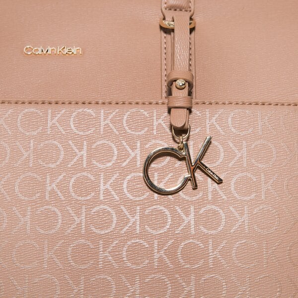 Damska torebka CALVIN KLEIN TOREBKA CK MUST SHOPPER LG EPI MONO k60k6098750he kolor beżowy