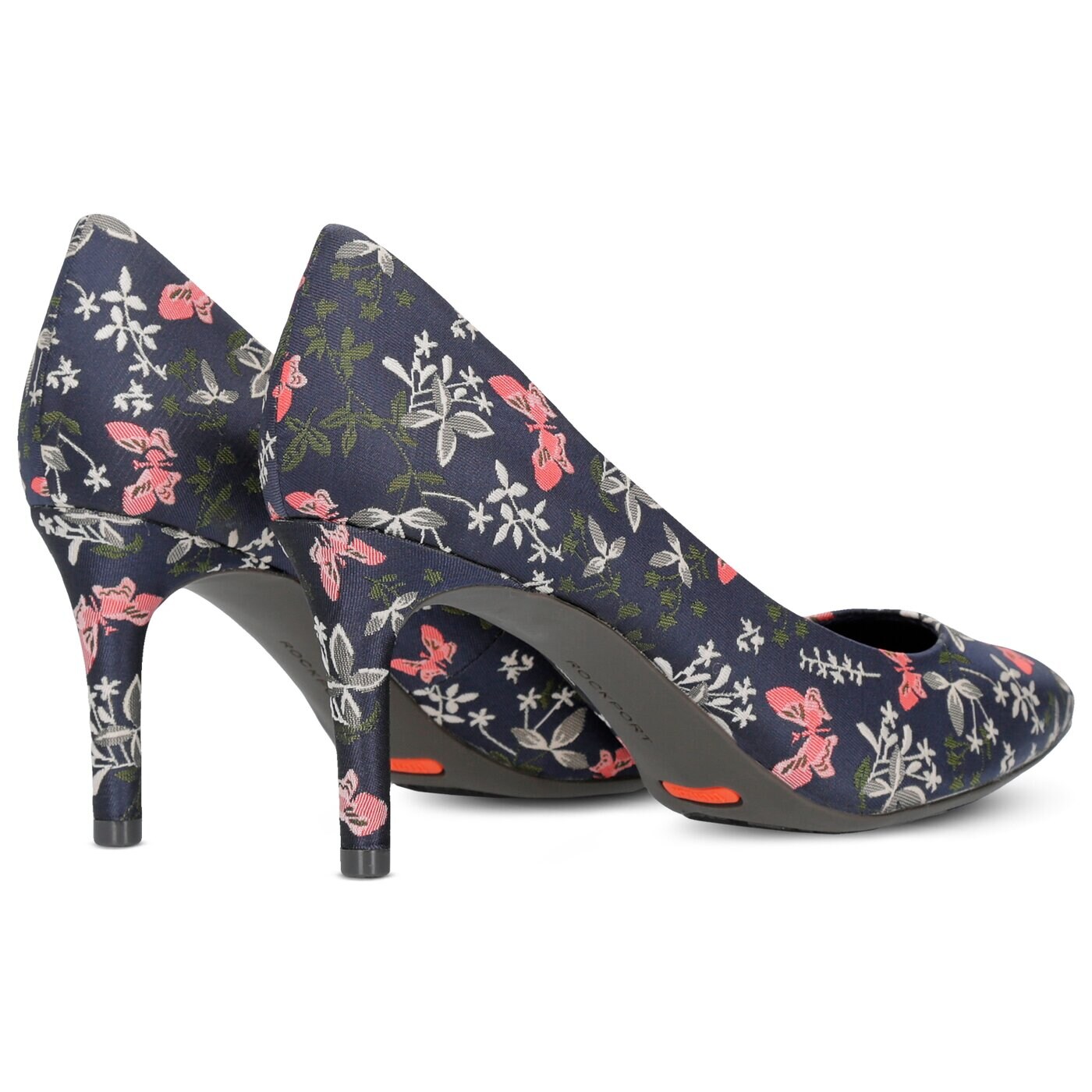 Damskie szpilki / czółenka ROCKPORT NAVY FLORAL  ch0659 kolor granatowy
