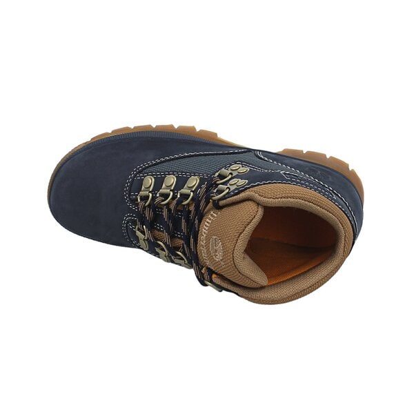 Dziecięce buty outdoor / trekkingowe TIMBERLAND EURO HIKER - LEATHER / FABRIC a125n kolor granatowy