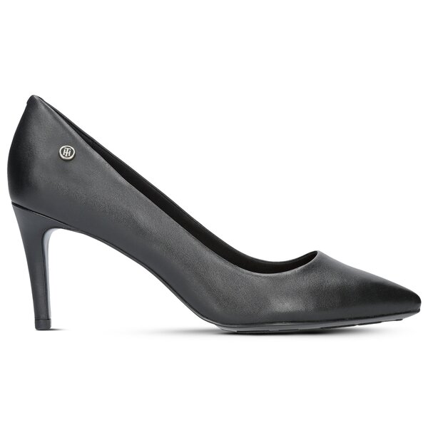 Damskie szpilki / czółenka TOMMY HILFIGER POINTED MID HEEL PUMP fw0fw02782990 kolor czarny