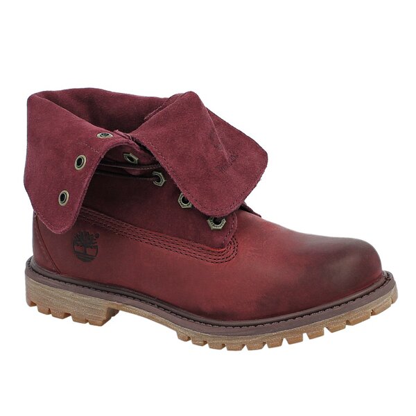 Damskie trapery TIMBERLAND AUTHENTICS FTW  8306a kolor bordowy