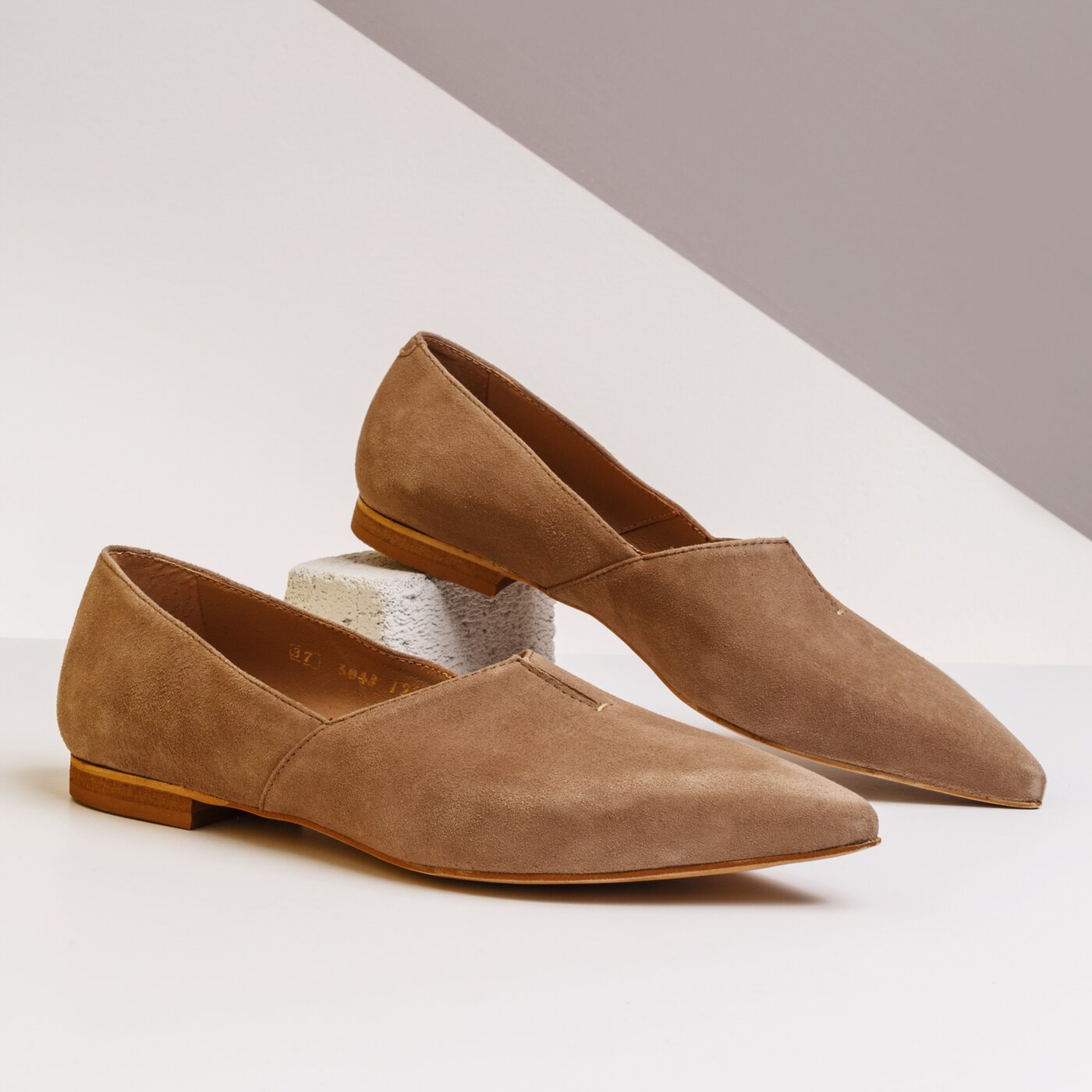 Damskie baleriny (buty) SYMBIOSIS LILIAN  sywc120020 kolor beżowy