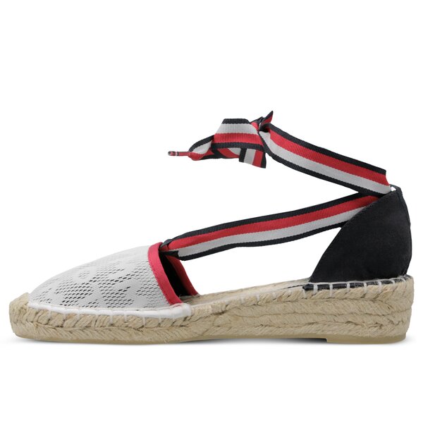 Damskie espadryle TOMMY HILFIGER KIM 5D TOMMY MESH ESPADRILLE SANDAL #fw0fw03935020# kolor biały