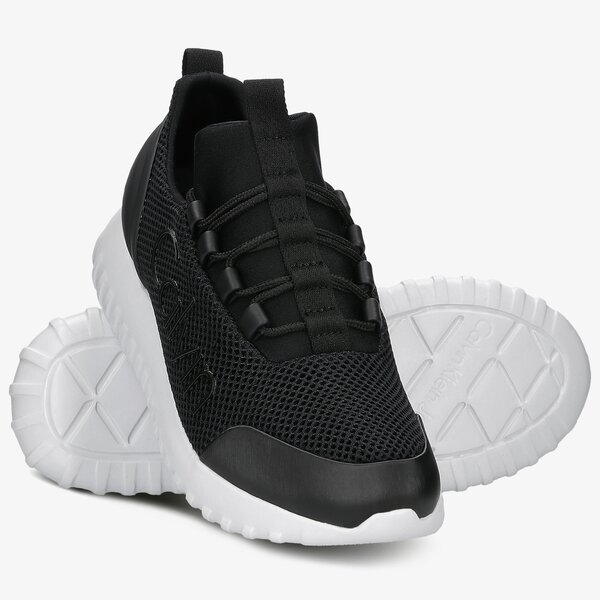 Damskie sneakersy (buty) CALVIN KLEIN RUNNER SNEAKER LACEUP MESH  yw0yw00165bds kolor czarny
