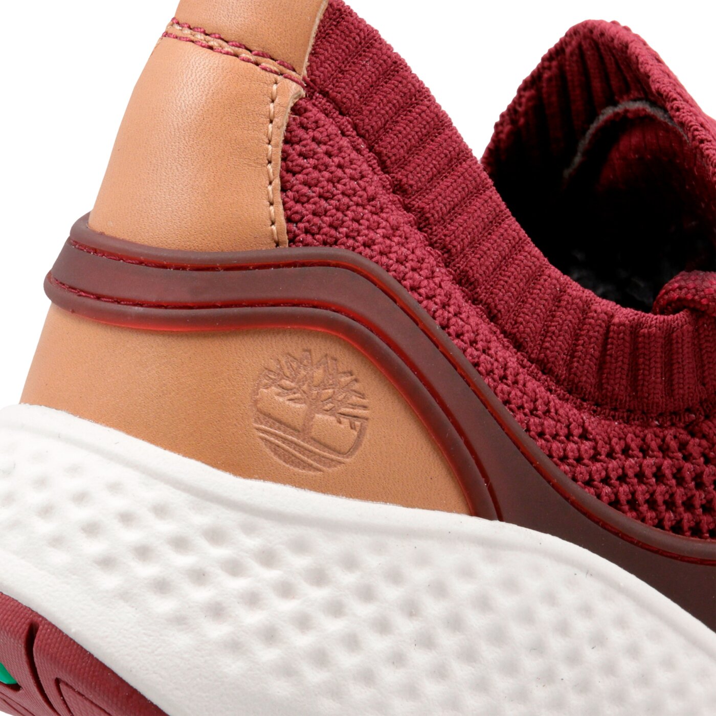 Damskie sneakersy (buty) TIMBERLAND FLYROAM GO KNIT CHUKKA a1ugg kolor bordowy