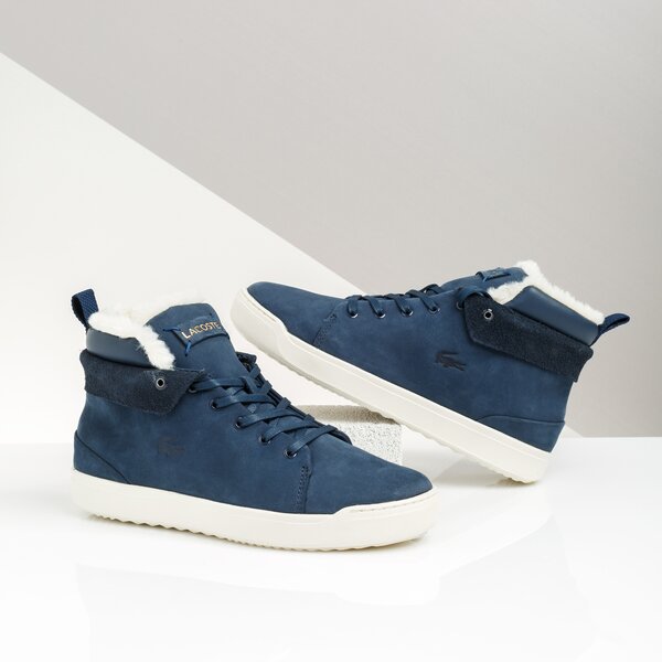 Damskie trampki LACOSTE EXPLORATEUR THERMO4191CFA 738cfa0004j18 kolor granatowy