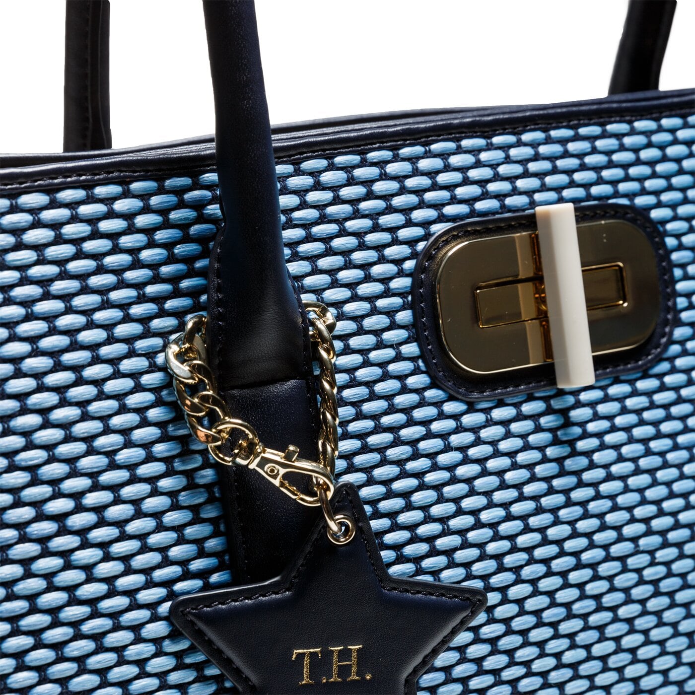 Damska torebka TOMMY HILFIGER TOREBKA TURN LO CK SATCHEL aw0aw04098906 kolor granatowy