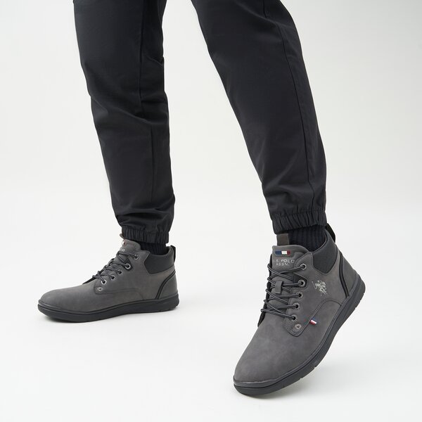 Męskie buty za kostkę U.S. POLO ASSN. YGOR004 ygor004dgr002 kolor szary